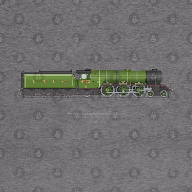 Flying Scotsman Circa 1930 by SteveHClark